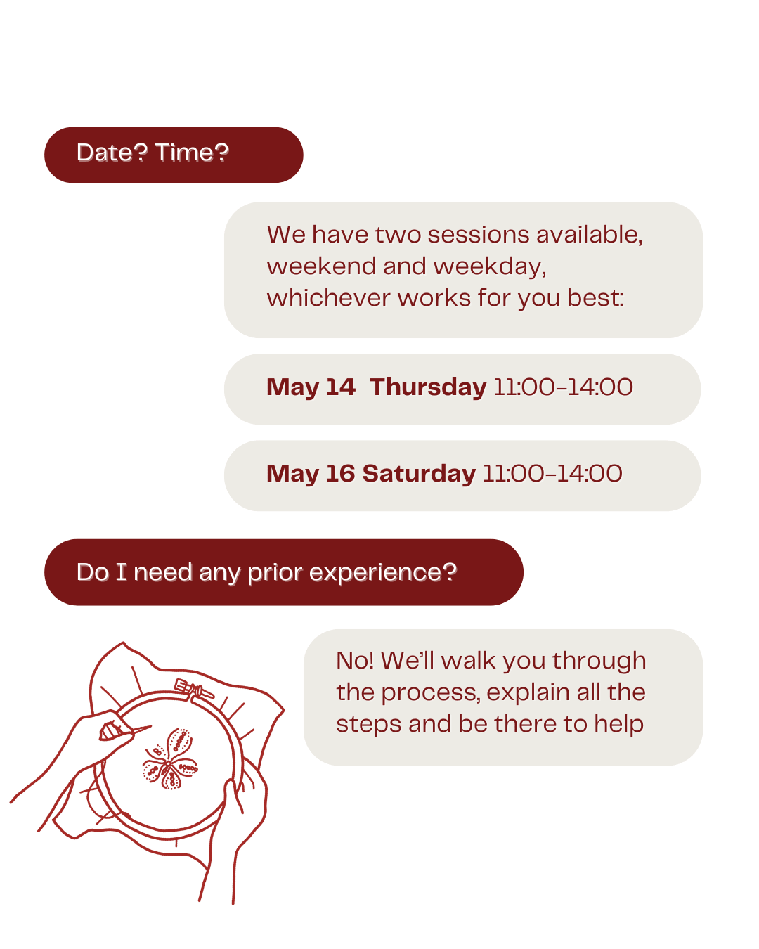 Embroidery Workshop | May, 16 | Dubai - TB Project