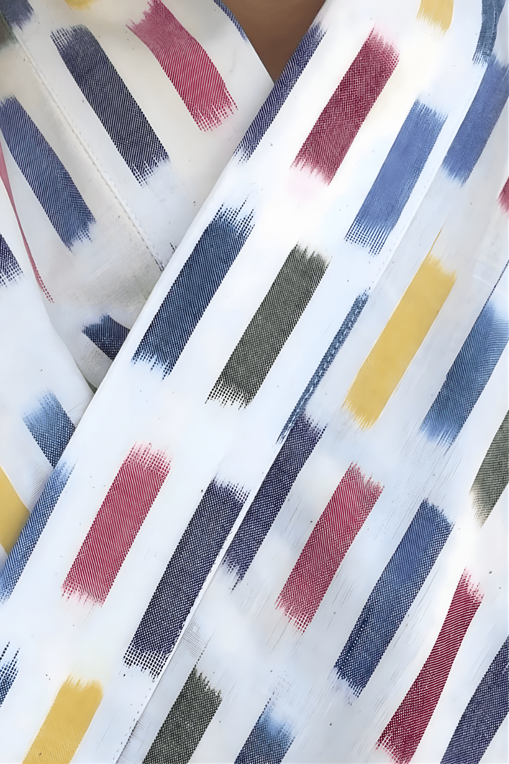 Handwoven Rainbow Ikat Wrap Top - TB Project